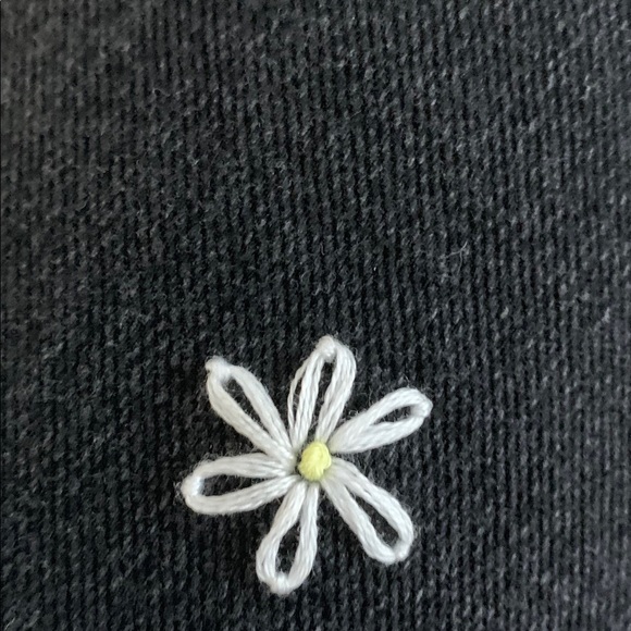 Hand Embroidered Black Straight Fit Jeans - Picture 5 of 6